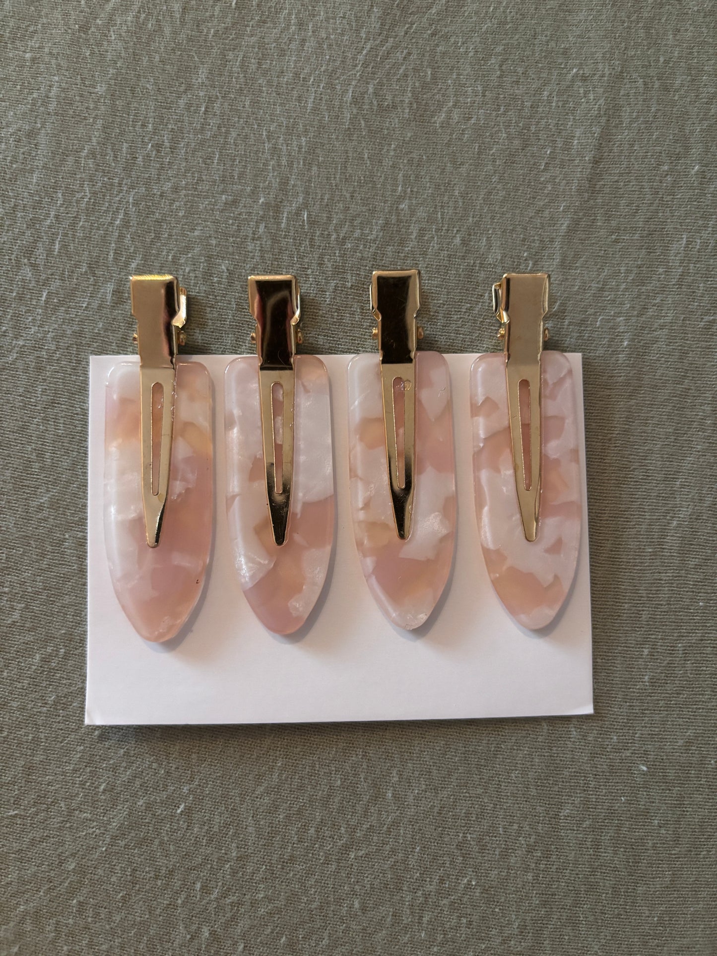 Haarspangen in Rosa/Creme-Tönen