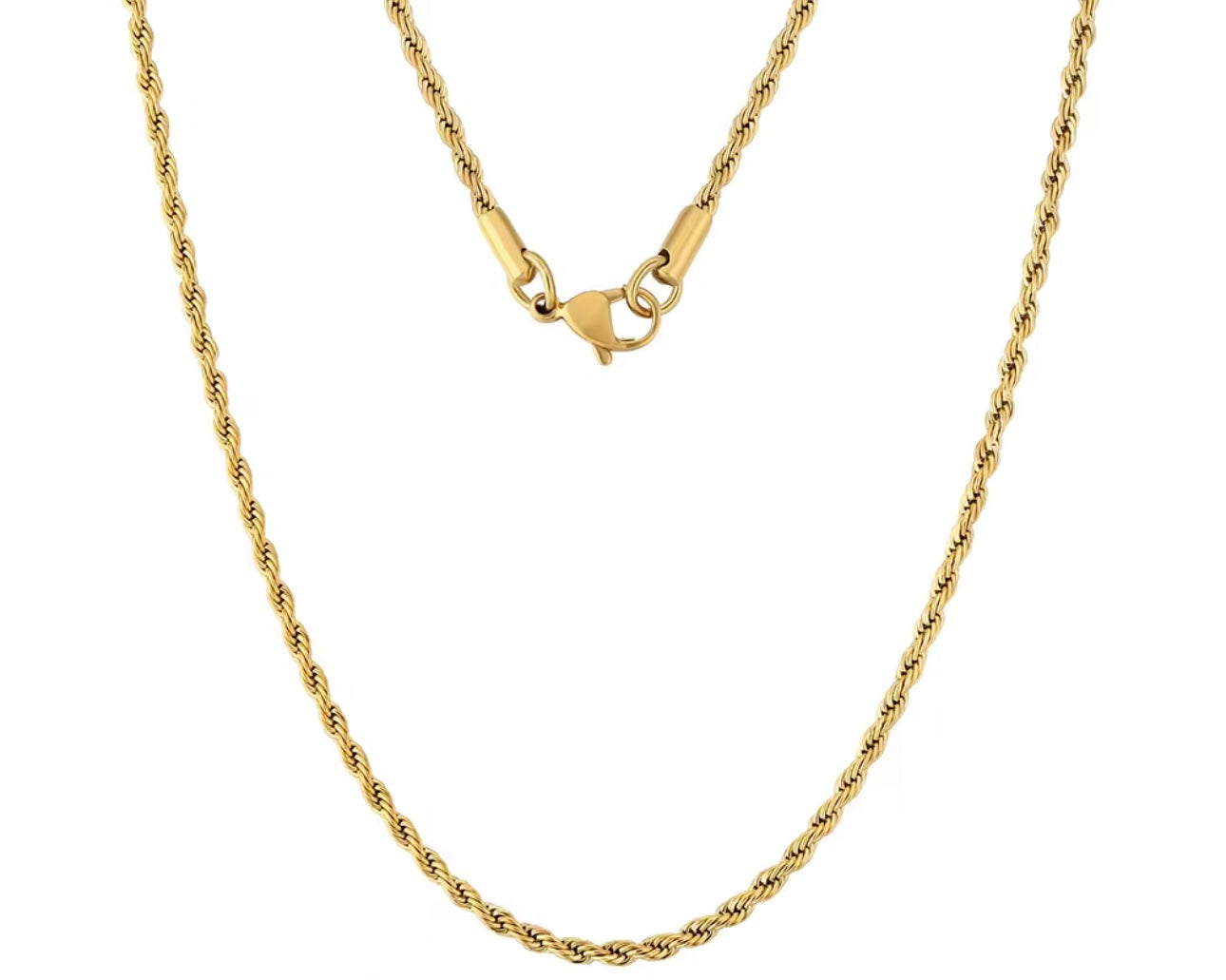 Vergoldete Rope Chain Kette