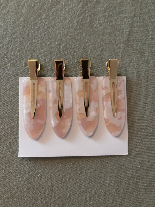 Haarspangen in Rosa/Creme-Tönen