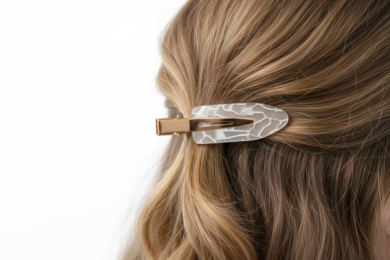 Haarspangen in Creme-Ton