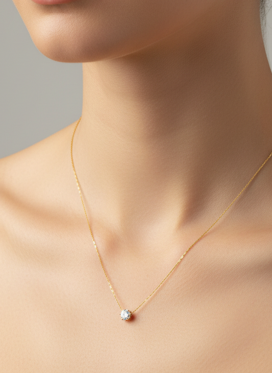 Zarte Herz Halskette