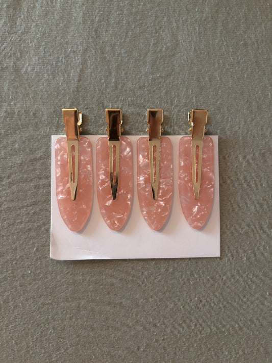Haarspangen in Rosa-Ton