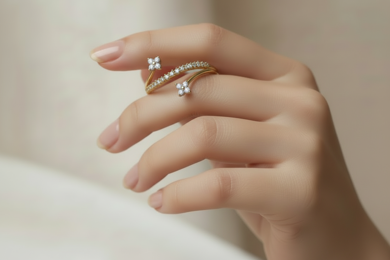 Ring mit Blumen