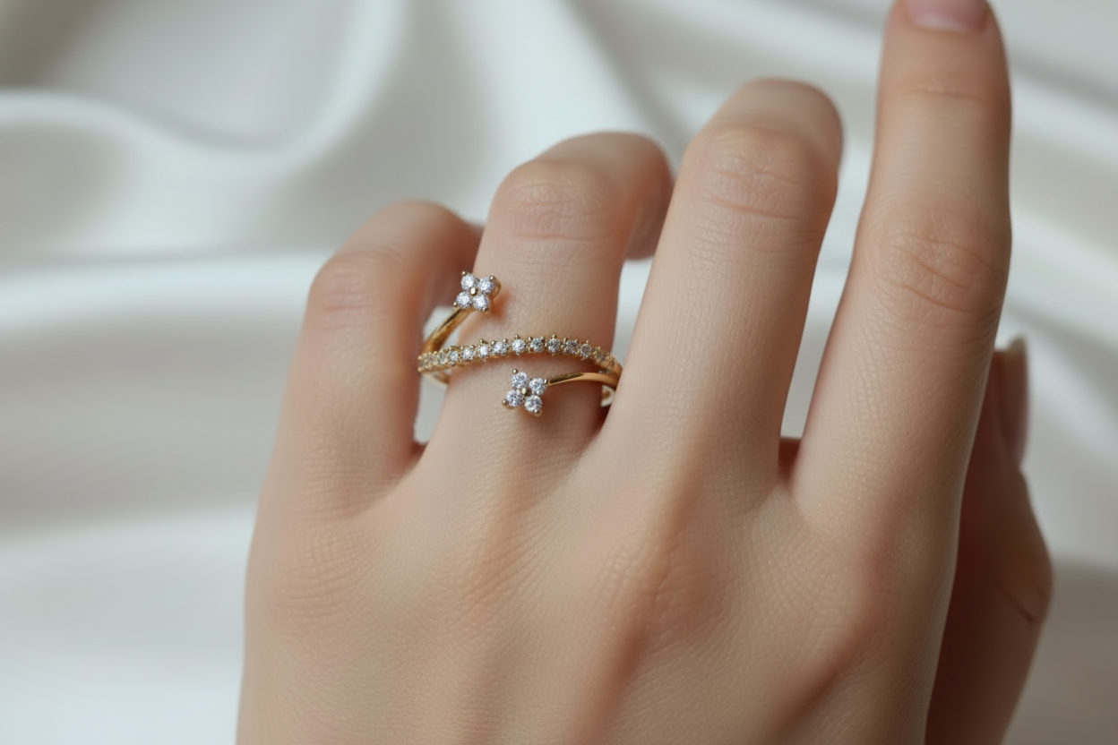 Ring mit Blumen